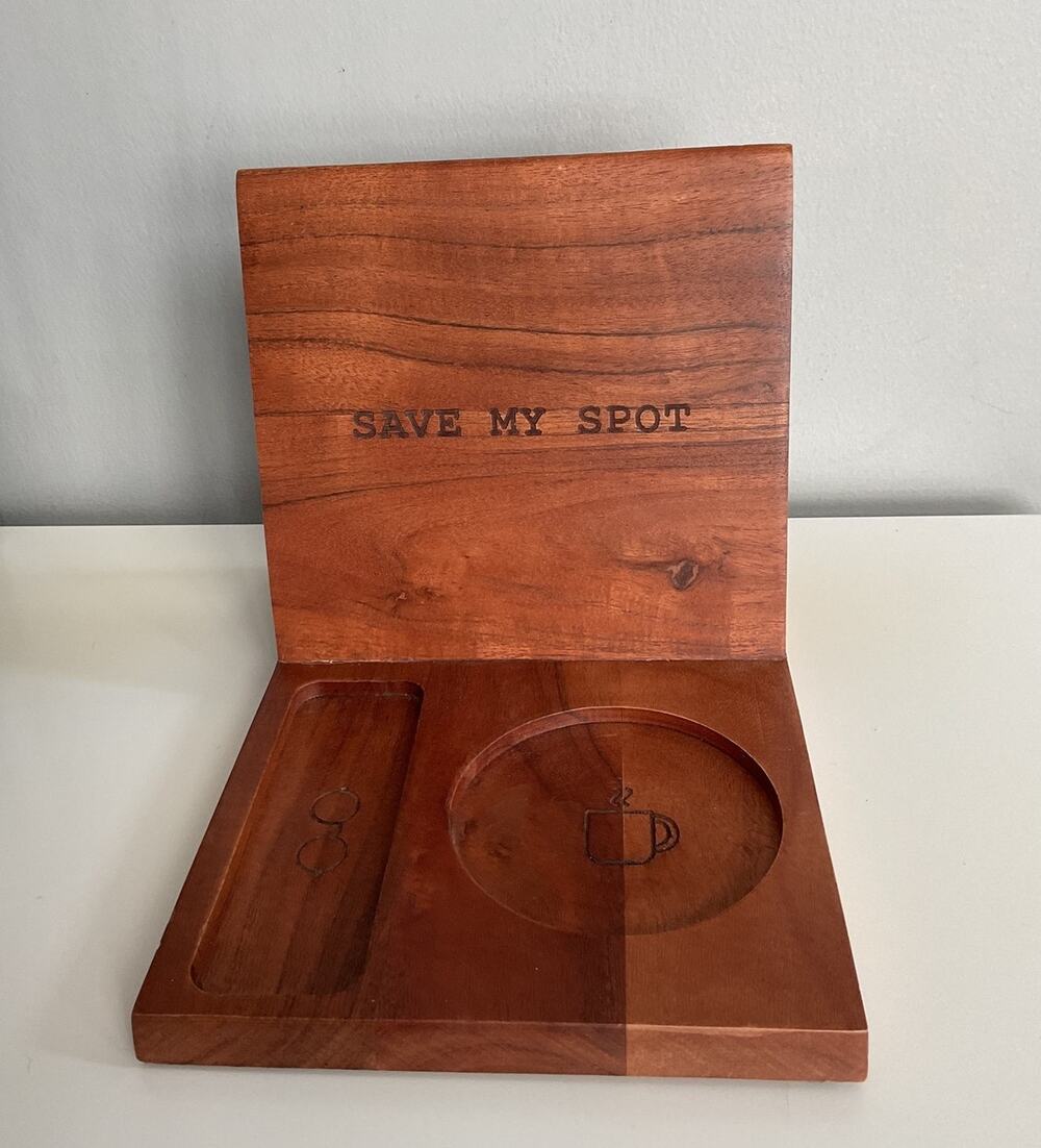 Book Nook Save My Spot Book, Glasses & Coffee Holder